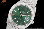 Rolex - Datejust II 41mm 126334 Jub Flt 904L SS/SS Green/Stk EWF A3235