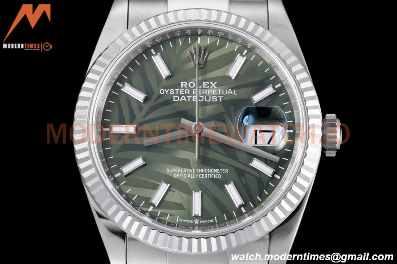 Rolex - Datejust 126234 36mm Oys Flt 904L SS/SS P-Green/Stk VSF VS3235