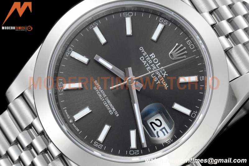 Rolex - Datejust 126300 41mm Jub Smt 904L SS/SS Grey/Stk VSF VS3235