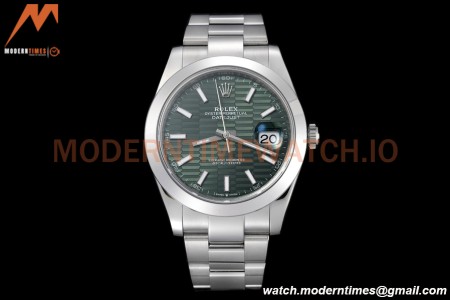 Rolex - Datejust 126300 41mm Oys Smt 904L SS/SS F-Grn/Stk VSF VS3235