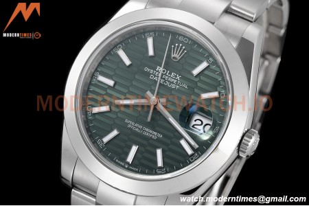 Rolex - Datejust 126300 41mm Oys Smt 904L SS/SS F-Grn/Stk VSF VS3235