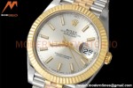 Rolex - Datejust 126333 41mm Jub Flt 904L YG/SS Silv/Stk VSF VS3235