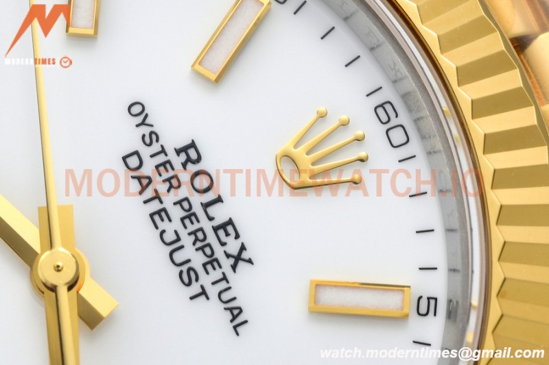 Rolex - Datejust 126333 41mm Jub Flt 904L YG/SS Wht/Stk VSF VS3235