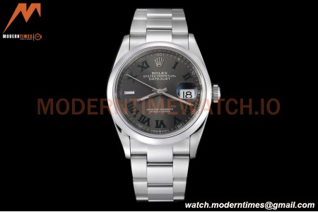 Rolex - Datejust 36mm 126200 Wimbledon Oys Smt 904L SS/SS Grey/Rmn VSF VS3235