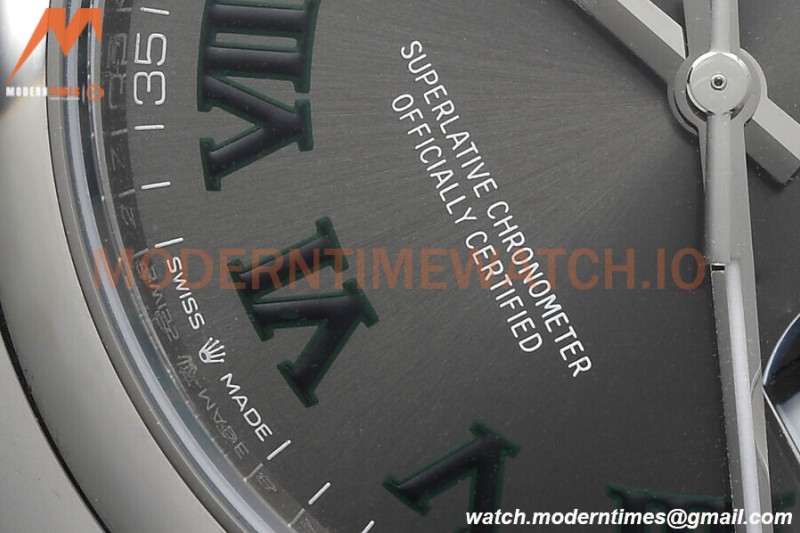 Rolex - Datejust 36mm 126200 Wimbledon Oys Smt 904L SS/SS Grey/Rmn VSF VS3235