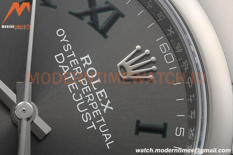 Rolex - Datejust 36mm 126200 Wimbledon Oys Smt 904L SS/SS Grey/Rmn VSF VS3235
