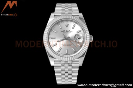 Rolex - Datejust 126334 41mm Jub Flt 904L SS/SS Silv/Stk VSF VS3235