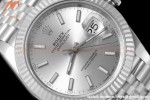 Rolex - Datejust 126334 41mm Jub Flt 904L SS/SS Silv/Stk VSF VS3235