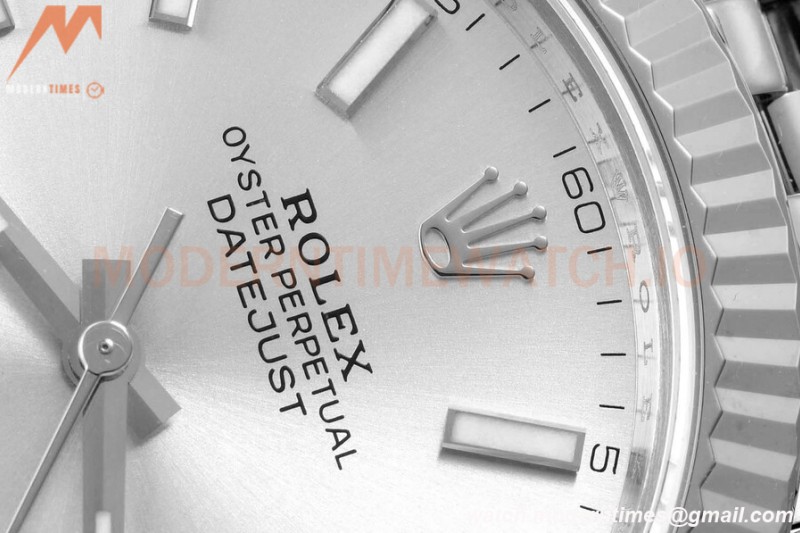 Rolex - Datejust 126334 41mm Jub Flt 904L SS/SS Silv/Stk VSF VS3235