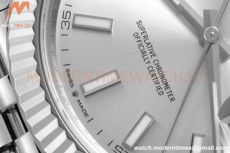 Rolex - Datejust 126334 41mm Jub Flt 904L SS/SS Silv/Stk VSF VS3235