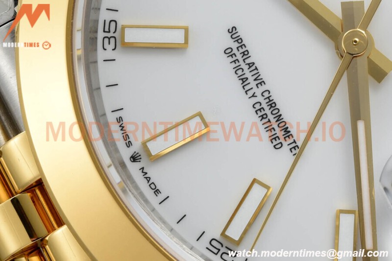 Rolex - Datejust 126303 41mm Jub Smt 904L YG/SS Wht/Stk VSF VS3235