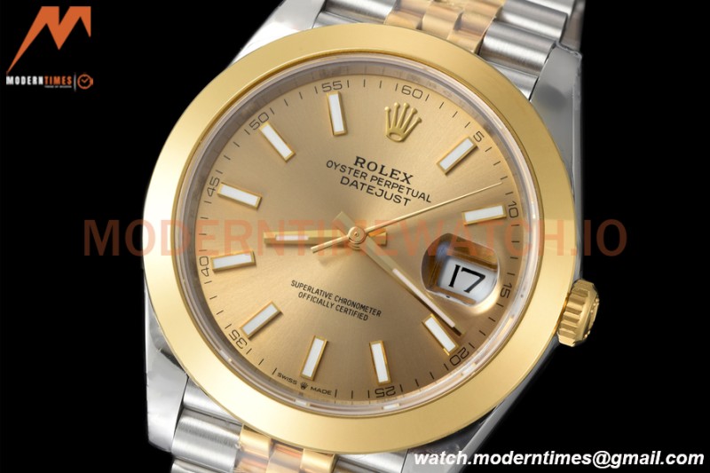 Rolex - Datejust 126303 41mm Jub Smt 904L YG/SS Gold/Stk VSF VS3235