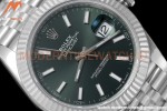 Rolex - Datejust 126334 41mm Jub Flt 904L SS/SS Grn/Stk VSF VS3235