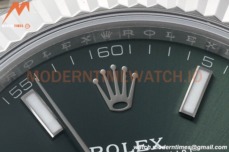 Rolex - Datejust 126334 41mm Jub Flt 904L SS/SS Grn/Stk VSF VS3235