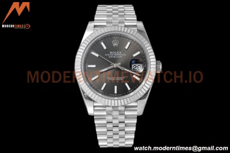 Rolex - Datejust 126334 41mm Jub Flt 904L SS/SS Grey/Stk VSF VS3235