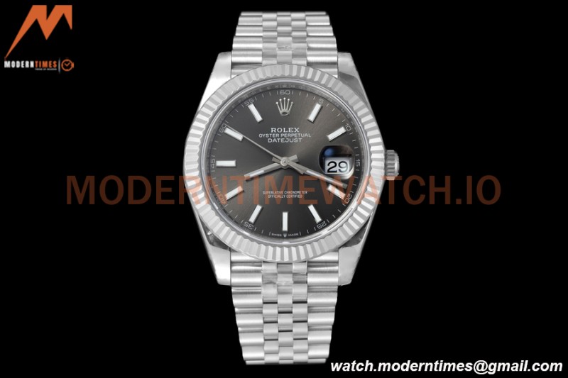 Rolex - Datejust 126334 41mm Jub Flt 904L SS/SS Grey/Stk VSF VS3235