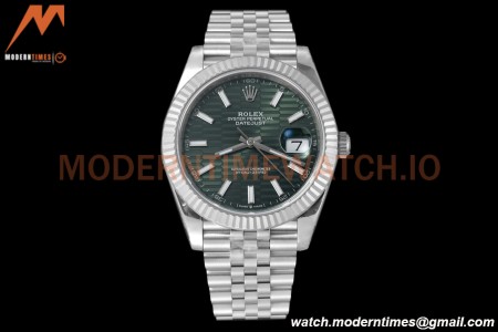Rolex - Datejust 126334 41mm Jub Flt 904L SS/SS F-Grn/Stk VSF VS3235