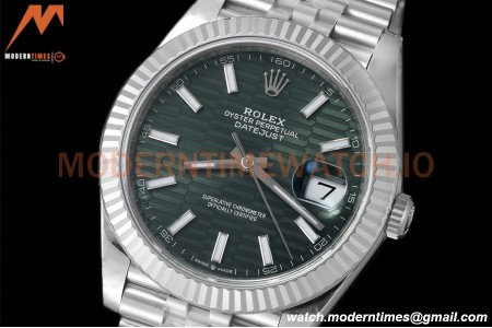 Rolex - Datejust 126334 41mm Jub Flt 904L SS/SS F-Grn/Stk VSF VS3235