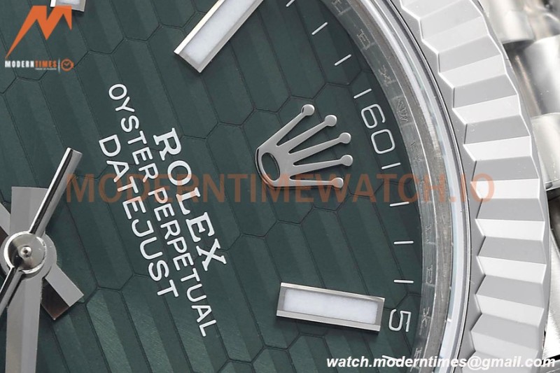 Rolex - Datejust 126334 41mm Jub Flt 904L SS/SS F-Grn/Stk VSF VS3235