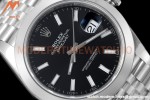 Rolex - Datejust 126300 41mm Jub Smt 904L SS/SS Blk/Stk VSF VS3235