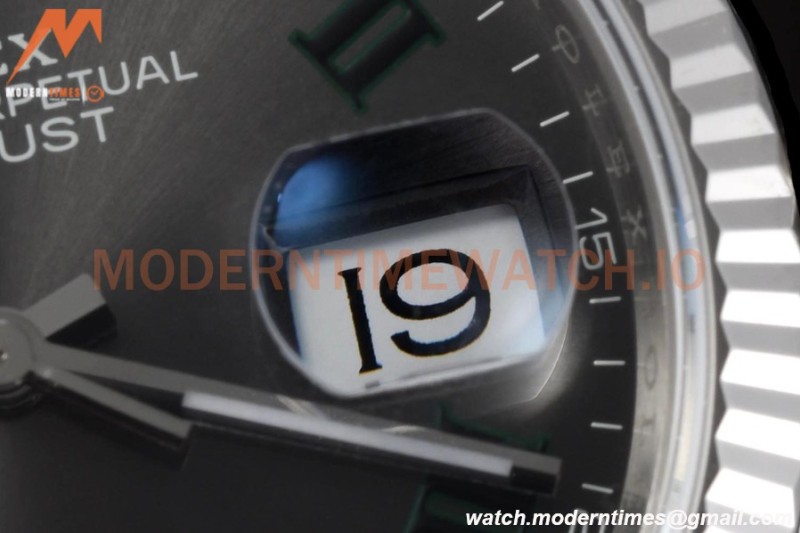 Rolex - Datejust 126234 36mm Wimbledon Jub Flt 904L SS/SS Grey/Rmn VSF VS3235