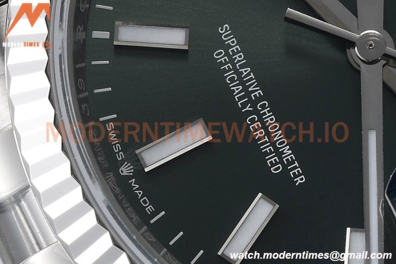 Rolex - Datejust 126234 36mm Jub Flt 904L SS/SS Grn/Stk VSF VS3235