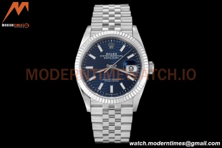 Rolex - Datejust 126234 36mm Jub Flt 904L SS/SS F-Blu/Stk VSF VS3235