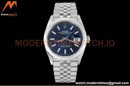 Rolex - Datejust 126234 36mm Jub Flt 904L SS/SS F-Blu/Stk VSF VS3235