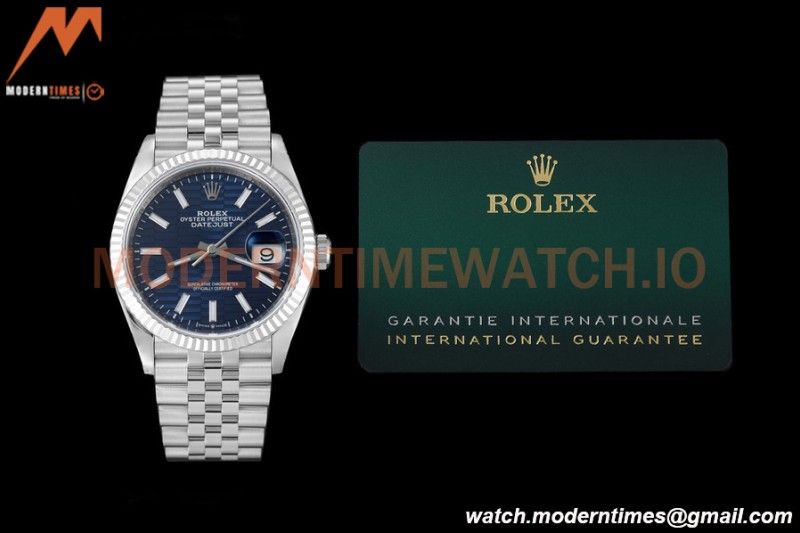 Rolex - Datejust 126234 36mm Jub Flt 904L SS/SS F-Blu/Stk VSF VS3235