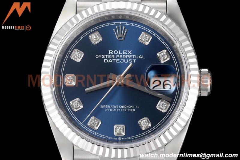 Rolex - Datejust 126234 36mm Jub Flt 904L SS/SS Blu/Dia VSF VS3235
