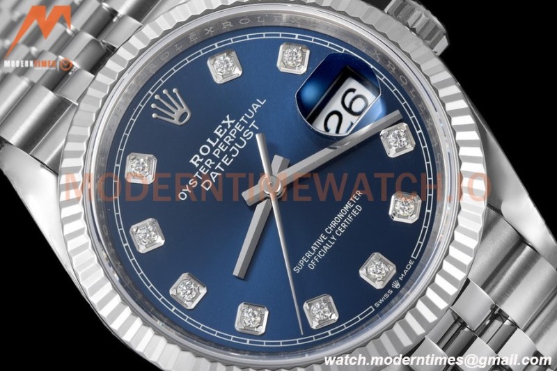 Rolex - Datejust 126234 36mm Jub Flt 904L SS/SS Blu/Dia VSF VS3235