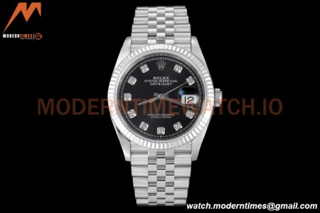 Rolex - Datejust 126234 36mm Jub Flt 904L SS/SS Blk/Dia VSF VS3235