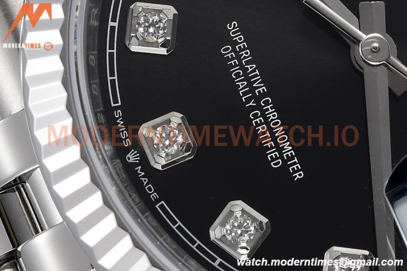 Rolex - Datejust 126234 36mm Jub Flt 904L SS/SS Blk/Dia VSF VS3235