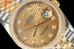 Rolex - Datejust 126283 36mm Jub Diamond 904L YG/Dia F-Gold/Dia VSF VS3235