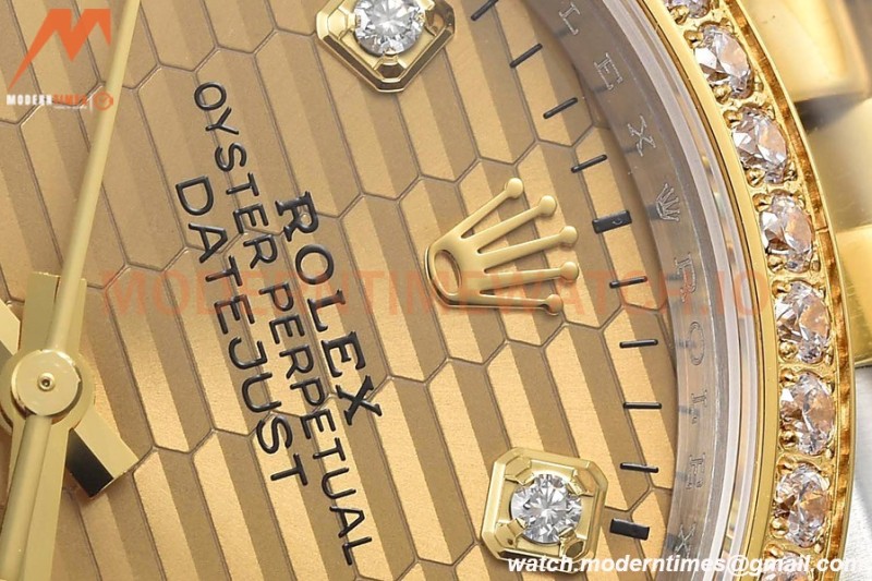 Rolex - Datejust 126283 36mm Jub Diamond 904L YG/Dia F-Gold/Dia VSF VS3235