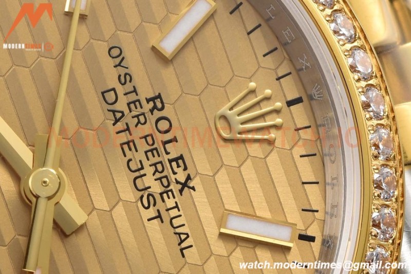 Rolex - Datejust 126283 36mm Jub Diamond 904L YG/Dia F-Gold/Stk VSF VS3235