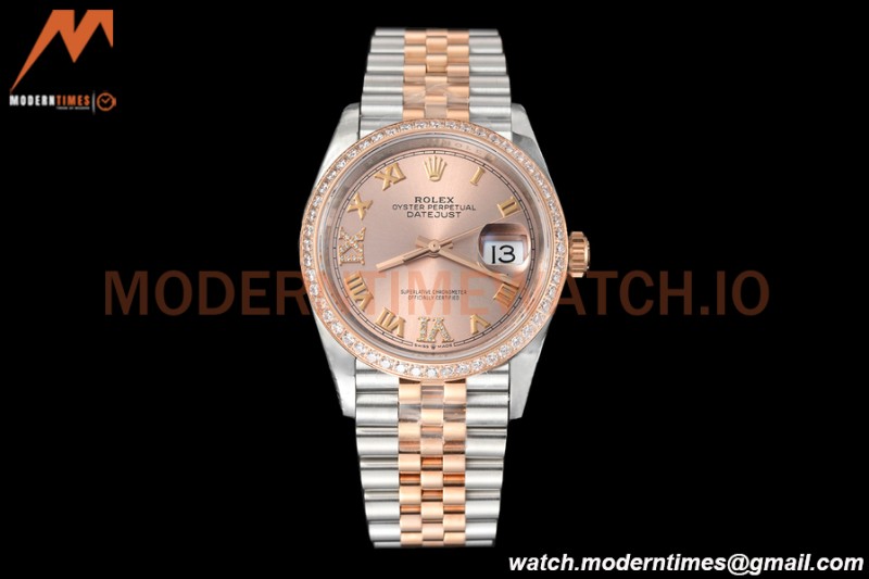 Rolex - Datejust 126281 36mm Jub Diamond 904L RG/Dia RG/Rmn VSF VS3235