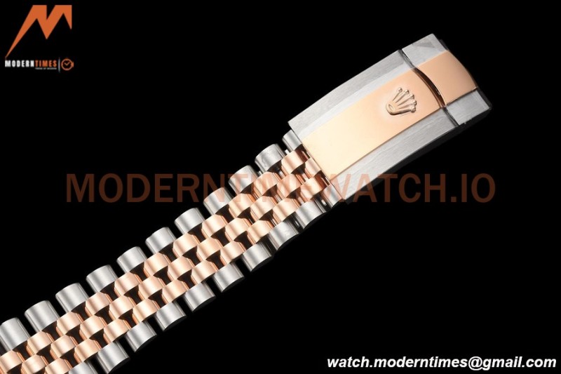 Rolex - Datejust 126281 36mm Jub Diamond 904L RG/Dia F-Silv/Dia VSF VS3235