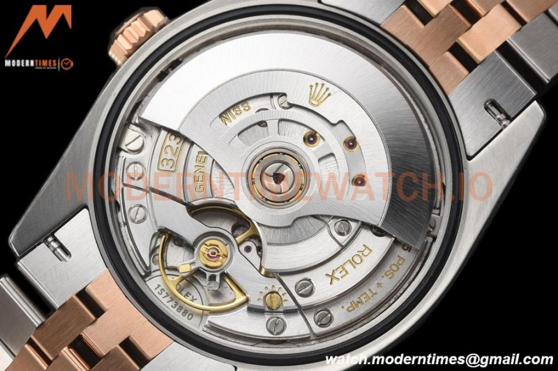 Rolex - Datejust 126281 36mm Jub Diamond 904L RG/Dia F-Silv/Dia VSF VS3235