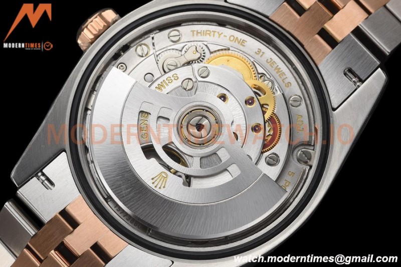 Rolex - Datejust 126281 36mm Jub Diamond 904L RG/Dia F-Silv/Dia VSF VS3235