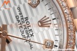 Rolex - Datejust 126281 36mm Jub Diamond 904L RG/Dia F-Silv/Dia VSF VS3235