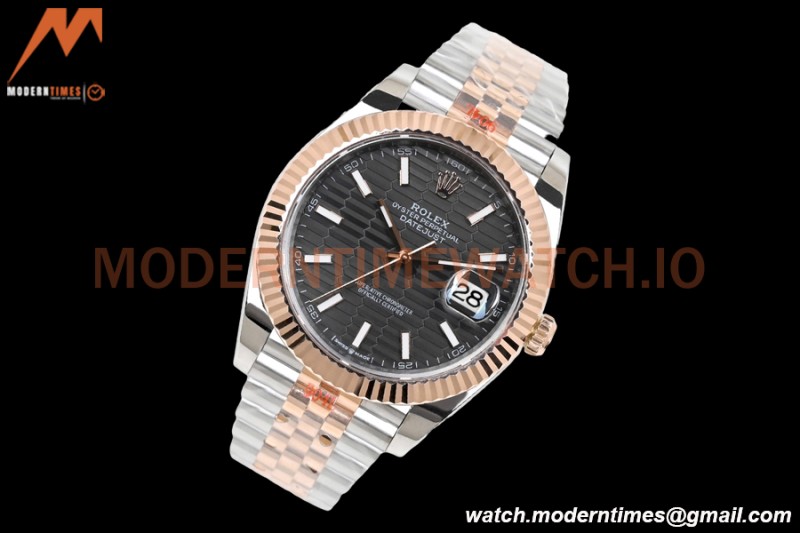 Rolex - DJ2 41mm 126331 Jub Flt RG Wrapped 904L RG/SS F-Grey/Stk EWF A3235