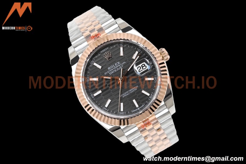 Rolex - DJ2 41mm 126331 Jub Flt RG Wrapped 904L RG/SS F-Grey/Stk EWF A3235