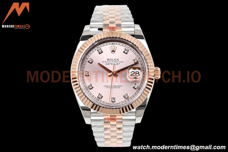 Rolex - DJ2 41mm 126331 Jub Flt RG Wrapped 904L RG/SS RG/Dia EWF A3235