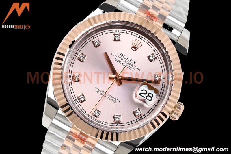 Rolex - DJ2 41mm 126331 Jub Flt RG Wrapped 904L RG/SS RG/Dia EWF A3235