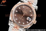 Rolex - DJ2 41mm 126331 Jub Flt RG Wrapped 904L RG/SS Choco/Dia EWF A3235