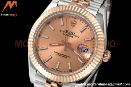 Rolex - Datejust 126331 41mm Jub Flt RG/SS Champ/Stk GDF MY8215