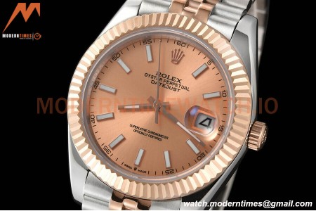 Rolex - Datejust 126331 41mm Jub Flt RG/SS Champ/Stk GDF MY8215