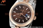 Rolex - Datejust 126331 41mm Jub Flt RG/SS Brown/Stk GDF MY8215