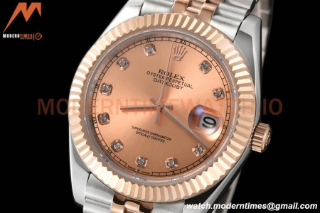 Rolex - Datejust 126331 41mm Jub Flt RG/SS Champ/Dia GDF MY8215